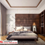 4 Hình ảnh nội thất phòng ngủ 1 nhà ống phong cách tân cổ điển tại hải phòng sh nop 0188