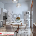 5 Thiết kế nội thất phòng bếp ăn nhà ống hiện đại hình chữ l tại hải phòng sh nod 0197