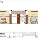 6 Mặt bằng tầng 3 nhà ống tân cổ điển 4 tầng tại hải phòng sh nop 0188