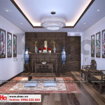 7 Không gian nội thất phòng thờ nhà ống kiểu tân cổ điển tại hải phòng sh nop 0188