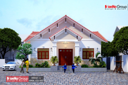 Biệt thự vườn 1 tầng diện tích 130m2 0136