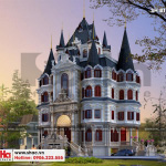 1 Thiết kế biệt thự lâu đài kiểu cổ điển đẹp tại hà nội sh btld 0039