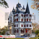 3 Thiết kế biệt thự lâu đài cổ điển 2 mặt tiền đẹp tại hà nội sh btld 0039