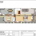 4 Mặt bằng công năng tầng 1 biệt thự tân cổ điển mặt tiền 9m tại hải phòng sh btp 0139
