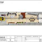 4 Mặt bằng công năng tầng 1 nhà ống 5 phòng ngủ tại hải phòng sh nop 0190