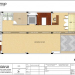 6 Bản vẽ tầng trệt văn phòng cho thuê mặt tiền 10m tại sài gòn sh vp 0036