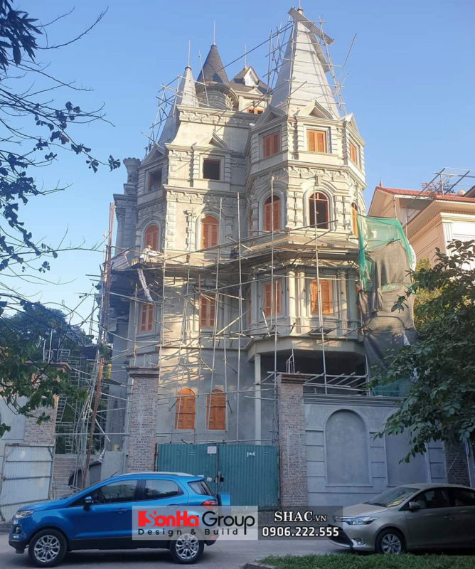 Ảnh thực tế hoàn thiện biệt thự cổ điển