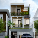 1 Thiết kế nhà ống hiện đại đẹp tại bắc ninh sh nod 0201