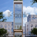 1 Thiết kế nhà ống kết hợp kinh doanh kiểu hiện đại tại hải phòng sh nod 0199