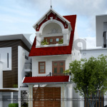 1 Thiết kế nhà ống mái thái kiểu hiện đại đẹp tại hải phòng sh nod 0200