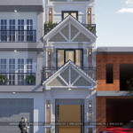 1 Thiết kế nhà ống tân cổ điển đẹp tại hải phòng sh nop 0191