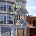 2 Mẫu nhà ống 3 tầng kiểu tân cổ điển tại hải phòng sh nop 0191