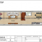 3 Mặt bằng công năng tầng 1 nhà ống tân cổ điển mặt tiền 4,2m tại hải phòng sh nop 0191