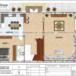 Bản vẽ mặt bằng công năng tầng 1