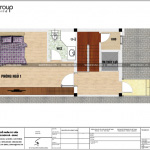 5 Bản vẽ tầng 3 nhà ống kiểu hiện đại 5 tầng 1 tum tại hải phòng sh nod 0199