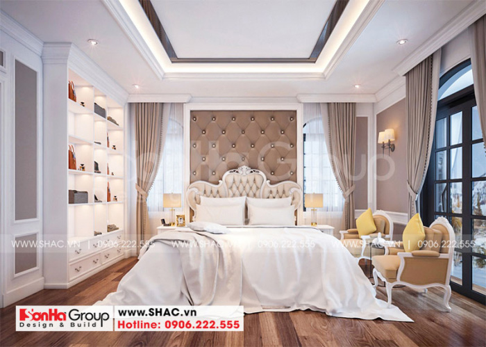 Giường ngủ sang chảnh trong Vinhome