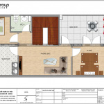 6 Mặt bằng công năng tầng 3 nhà ống có chỗ để xe ô tô tại bắc ninh sh nod 0201