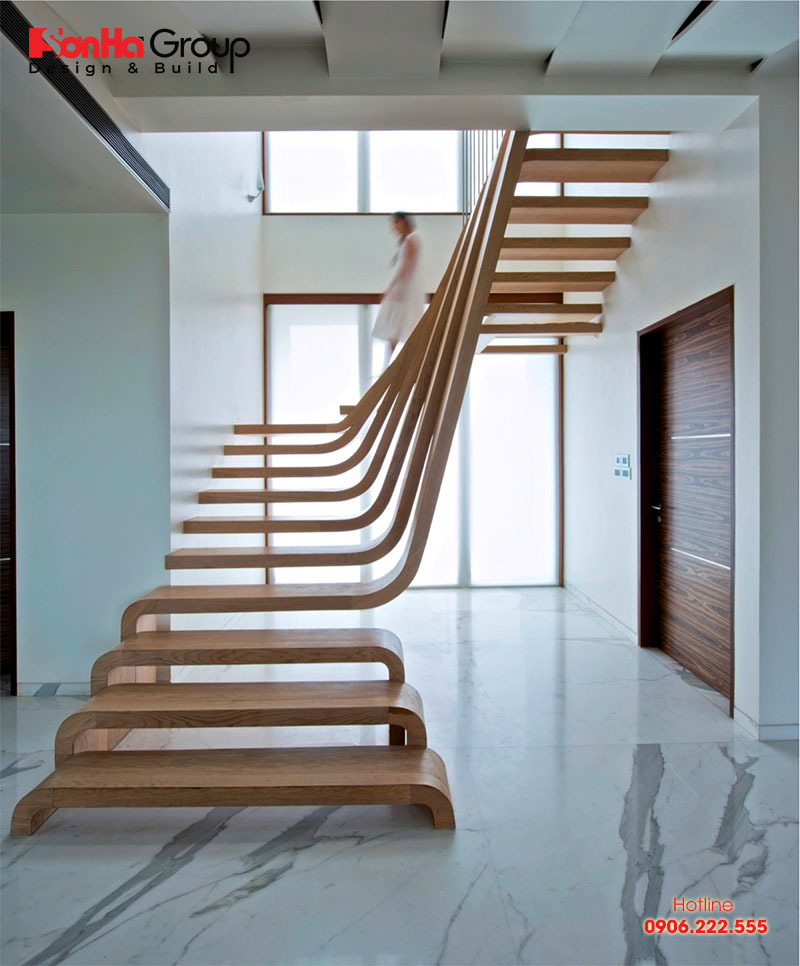 Thiết kế cầu thang phải đảm bảo sự thuận tiện, độ dốc và kích thước chiều rộng 