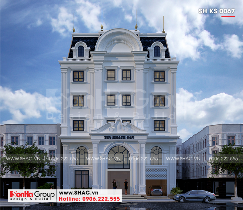 1 Thiết kế khách sạn mini 2 sao tại hải phòng sh ks 0067