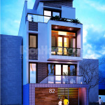 2 Mẫu nhà ống hiện đại 4 tầng tại hà nội sh nod 0202