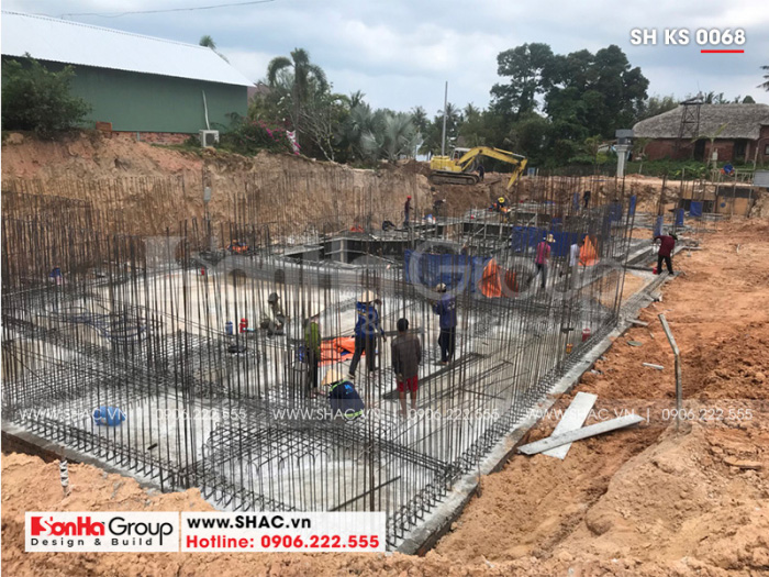 3 Ảnh thực tế thi công khách sạn tân cổ điển tại phú quốc sh ks 0068