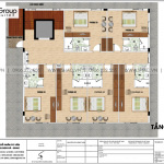 3 Bản vẽ công năng tầng 2 3 4 5 khách sạn 2 sao đẹp sh ks 0067