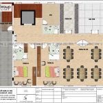 4 Mặt bằng công năng tầng 6 khách sạn mini 6 tầng sh ks 0067