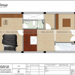 6 Bản vẽ tầng 3 nhà ống hiện đại mặt tiền 6m tại hà nội sh nod 0202