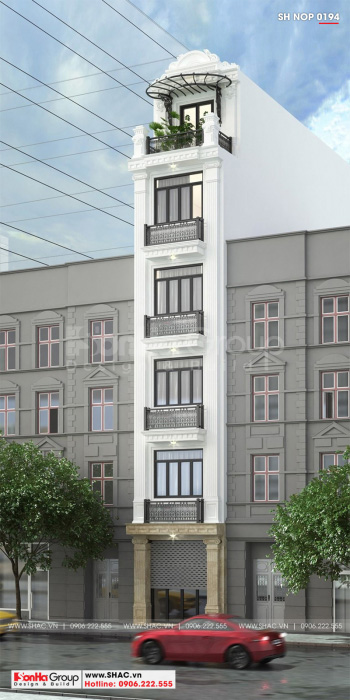 1 Thiết kế nhà ống tân cổ điển đẹp tại quảng ninh sh nop 0194