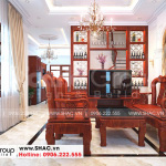 1 Thiết kế nội thất phòng khách nhà ống tân cổ điển tại sài gòn sh nop 0193