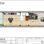 11 Mặt bằng tầng 1 nhà phố liền kề khu đô thị waterfront wfc 006