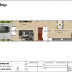 12 Mặt bằng tầng 1 nhà ống phong cách hiện đại tại hải phòng sh nod 0203