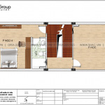 16 Bản vẽ tầng 4 nhà ống hiện đại 5 tầng tại lạng sơn sh nod 0206