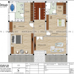 17 Mặt bằng tầng 2 biệt thự khu đô thị waterfront hải phòng wfc 007