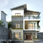 2 Mẫu biệt thự hiện đại 3 tầng tại hà nam sh btd 0076
