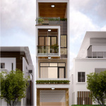 2 Mẫu nhà ống hiện đại 4 tầng tại hải phòng sh nod 0205