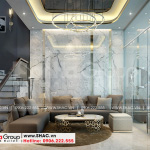 2 Mẫu nội thất phòng khách kiểu hiện đại khu đô thị waterfront wfc 006