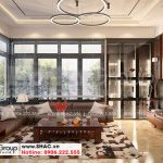 3 Không gian nội thất phòng khách kiểu hiện đại wfc 007