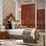 3 Không gian nội thất phòng ngủ 1 nhà ống mái thái kiểu tân cổ điển tại sài gòn sh nop 0193