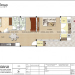 3 Mặt bằng công năng tầng 1 nhà ống tân cổ điển mặt tiền 6m tại sài gòn sh nop 0193