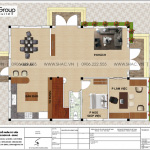 Bản vẽ mặt bằng tầng 1