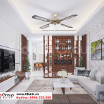 4 Thiết kế nội thất phòng khách kiểu hiện đại tại hải phòng sh nod 0203