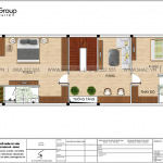 5 Bản vẽ tầng 2 nhà ống hiện đại 3 tầng tại hải phòng sh nod 0204