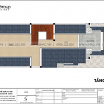 5 Mặt bằng tầng áp mái nhà ống 2 tầng kiểu tân cổ điển tại sài gòn sh nop 0193