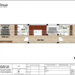 6 Mặt bằng tầng 3 4 nhà ống tân cổ điển 6 tầng tại quảng ninh sh nop 0194