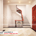 6 Thiết kế nội thất sảnh thang nhà ống tân cổ điển 2 tầng tại sài gòn sh nop 0193