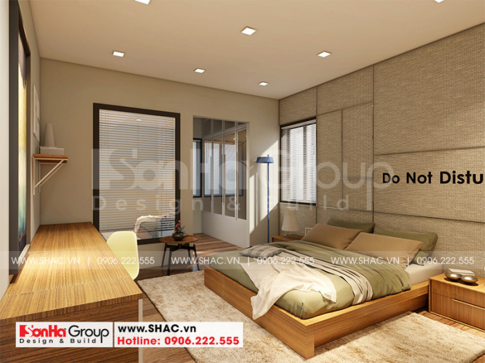 Thiết kế nội thất biệt thự có tầng hầm tại Waterfont City 51 Không gian nội thất phòng ngủ hiện đại, trẻ trung và năng động