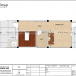 8 Mặt bằng tầng 5 nhà ống tân cổ điển mặt tiền 4,4m tại hà nội sh nop 0192