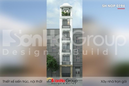 BÌA thiết kế nhà ống tân cổ điển 6 tầng đẹp tại quảng ninh sh nop 0194