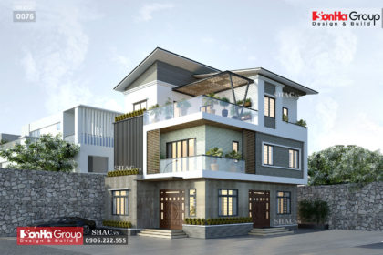 Biệt thự 3 tầng diện tích 110m2